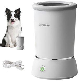Лапомийка для собак малих і середніх порід та котів DOGNESS W01 &mdash; автоматична мийка лап з акумулятором DS-L01 фото
