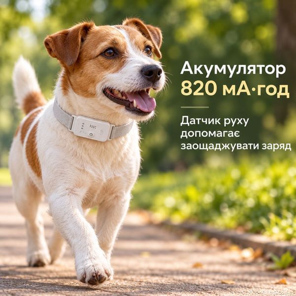 GPS трекер для собак и кошек Tize G761 4G LTE, GPS ошейник для животных с геозоной, датчиком движения, водонепроницаемый IPX7 TL761 фото