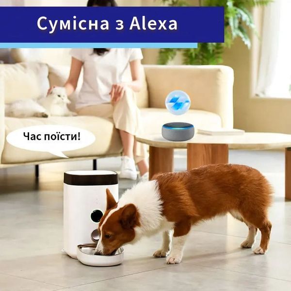 Автоматическая кормушка для кошек и собак с камерой Dogness смарт кормушка для животных Dog-G фото