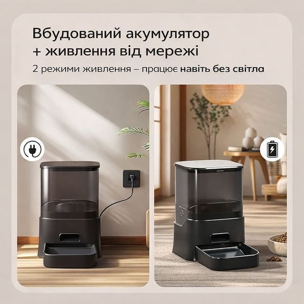 Автоматическая кормушка для крупных собак Dogness F20M 11L черная с аккумулятором, для кошек и собак F20M-11B фото