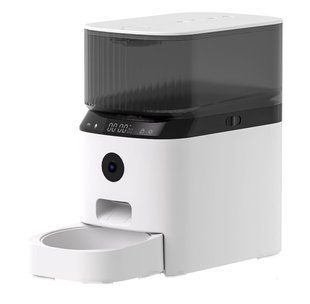 Годівниця для кішок і собак автоматична Pet Life DU5L-VH/08С WiFi з камерою 5 л, розумна годівниця для тварин Біла DU5L/1 фото