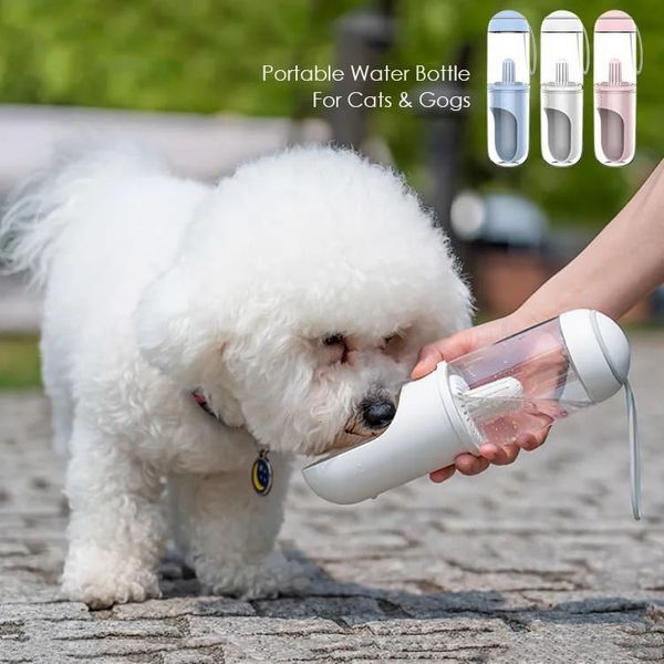 Портативная дорожная поилка для собак PetLife белая PL-DW фото