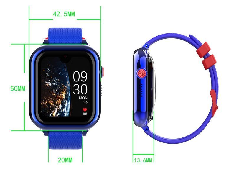 Детские GPS часы Wonlex KT38 4G с видеозвонком, камерой 2 МП, AMOLED и SIM-картой W-38B фото