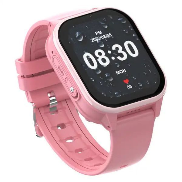 Смарт часы детские с GPS Wonlex KT19 ProMAX Pink, часы для детей с термометром, семь картой, прослушкой, видеозвонком KT19ProMAX фото