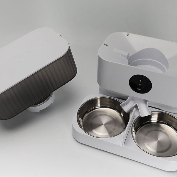 Автоматическая кормушка для котов и собак PetLife 5L c WIFI и дозатором, смарт кормушка для животных с WIFI и таймером DU5L-VHW/1 фото