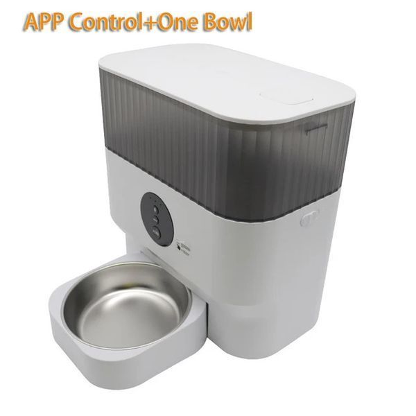 Автоматическая кормушка для котов и собак PetLife 5L c WIFI и дозатором, смарт кормушка для животных с WIFI и таймером DU5L-VHW/1 фото
