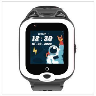 Дитячий смарт годинник-телефон GPS Wonlex KT22  Black SBWKT22B фото