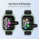 Детские смарт часы с сим картой Smart Baby Watch D8, GPS, мониторинг, видеозвонком, 850мАч, Google Play, telegram, black-green SW-1G фото 7