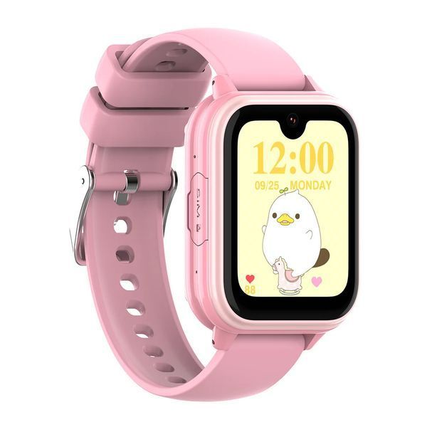 Детские смарт часы-телефон GPS Wonlex KT33 Pink с сим картой и видеозвонком и мониторингом пульса KT33P фото