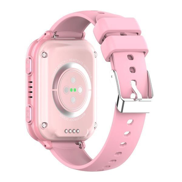 Детские смарт часы-телефон GPS Wonlex KT33 Pink с сим картой и видеозвонком и мониторингом пульса KT33P фото