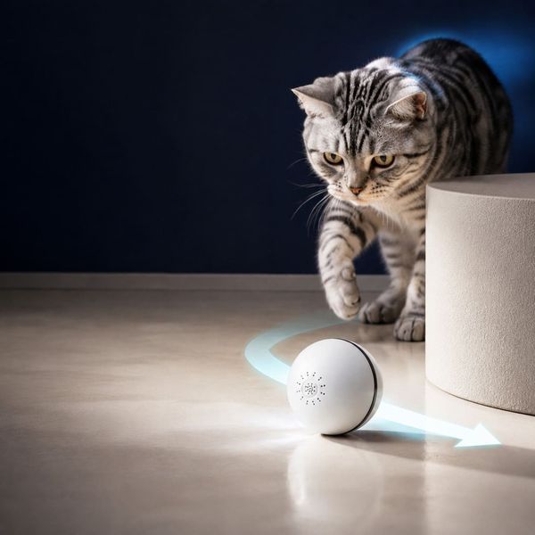 Игрушка для кошек мяч Dogness T06 интерактивный автоматический мячик с кошачьей мятой DOG-T06 фото