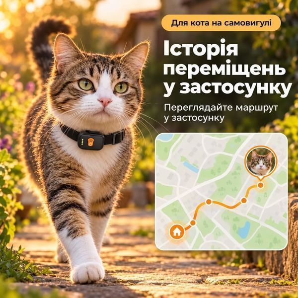 Міні GPS-трекер 4G для котів і собак малих порід, 28 г, IPX7, звуковий пошук і підсвітка TL930W фото