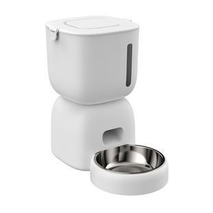 copy_Автоматическая кормушка для котов и собак Petwant F14W 3 л, смарт кормушка с WIFI, таймером и дозатором, Белая PET-F14W фото