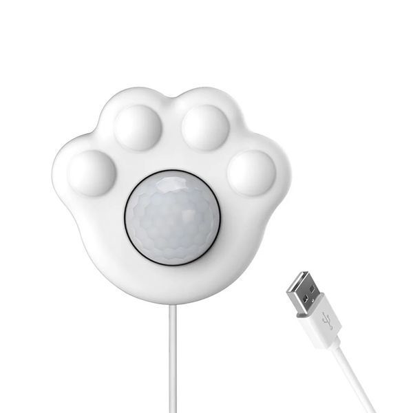 Датчик движения для поилок и фонтанов для кошек и собак (USB), сенсор для питьевых фонтанов у форме лапки PET-R фото